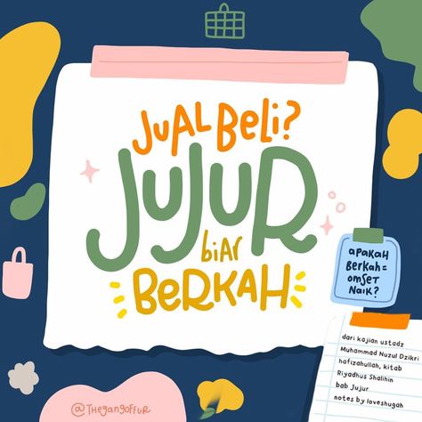 Amalia Kartika  on Instagram: “Jual beli udah jadi kegiatan kita sehari-hari.. . saking seringnya, kadang fokus kita teralih : yang beli pengen beli pokonya mah murah,…” In The Name Of Allah, Name Of Allah, Jual Beli, Amazon Logo, Tech Companies, Company Logo, Tech Company Logos, ? Logo, On Instagram