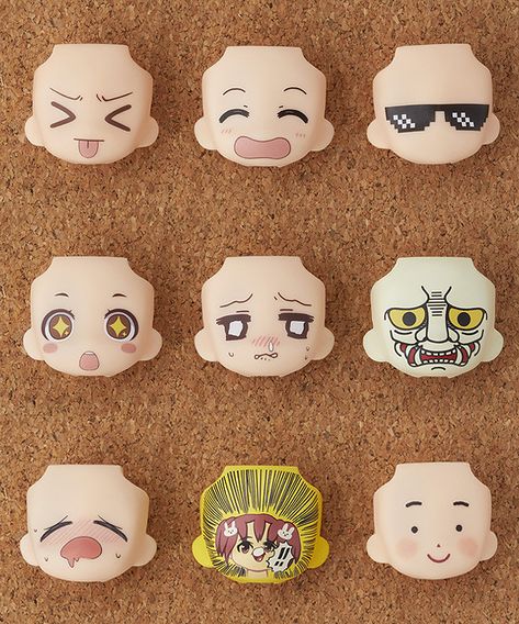 Nendoroid Anime, Face Plates, Face Swap, 3d Figures, Butler Anime, Face Swaps, Anime Figurines, Manga Artist, Clay Art Projects