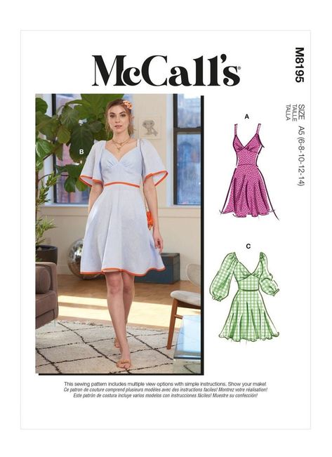 Mccalls Dress, Childrens Sewing Patterns, Summer Dress Patterns, Paper Sewing Patterns, Mccalls Sewing Patterns, Miss Dress, Vogue Patterns, Sweetheart Dress, Mccalls Patterns