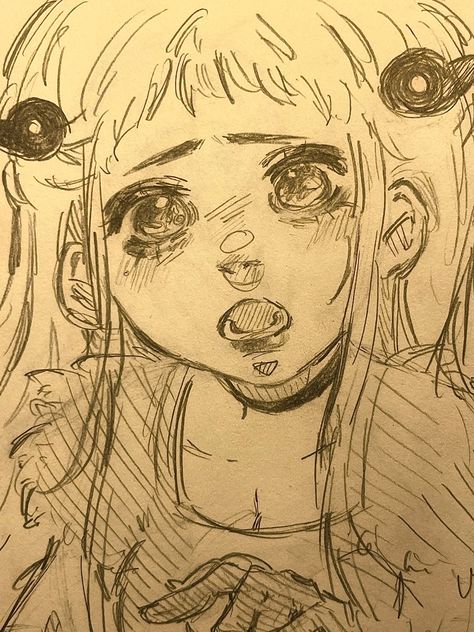 Nene Yashiro Drawing, Yashiro Drawing, Hanako Kun Drawing, Big Eyes Drawing, Cute Draws, Tbhk Artstyle, Horror Drawing, Animation Art Sketches, Art Tools Drawing