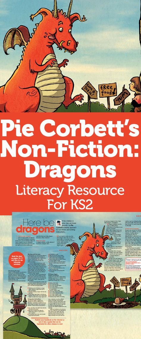 Pie Corbett’s Non-Fiction: Dragons – Literacy Resource For KS2 Project Themes, Pie Corbett, Castles Topic, Talk 4 Writing, Ks2 Classroom, Home Education Uk, Project Theme, Teaching Themes, Graduation College