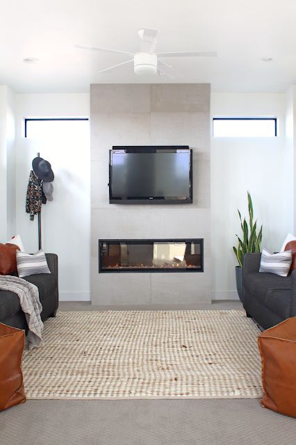 Diy Concrete Fireplace, Electric Fireplace Surround, Concrete Fireplace Surround, Concrete Cladding, Clean Concrete, Concrete Wall Panels, Diy Fireplace Makeover, Electric Fireplace Wall, Concrete Fireplace