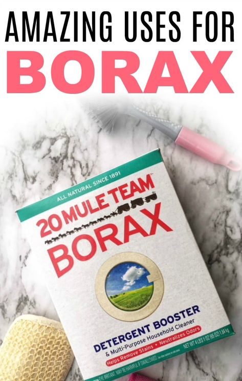 Borax isn’t just for laundry. Get your whole house clean with these amazing uses for borax. Find out what to clean with borax and the best uses for borax. Uses For Borax, Borax Uses, Borax Cleaning, Deep Clean Bathroom, Clean Baking Pans, Cleaning Painted Walls, Clean Bathroom, Glass Cooktop, Cleaning Tips Tricks