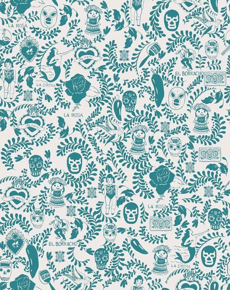 mexican pattern Talavera Wallpaper, Mexican Kitchen Decor, Hispanic Art, Mexican Pattern, Patterned Wallpaper, Mexican Wall, Mexican Textiles, Mexican Designs, Tablet Wallpaper