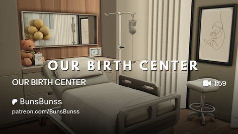 OUR BIRTH CENTER  | BunsBunss Sims 4 Surrogacy Mod, Sims 4 C Section Scar, Sims 4 Postpartum Cc, Sims 4 Hospital Bed Cc, Sims 4 Bed Cc Maxis Match Patreon, Sims 4 Cc Birth Mod, Sims 4 Functional Hospital, Sims 4 Birth Center, Sims 4 Baby Cribs Functional Cc