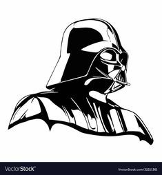 Vader Tattoo, Darth Vader Tattoo, Tattoo Outline, Kylo Ren, Darth Vader, Star Wars, Black