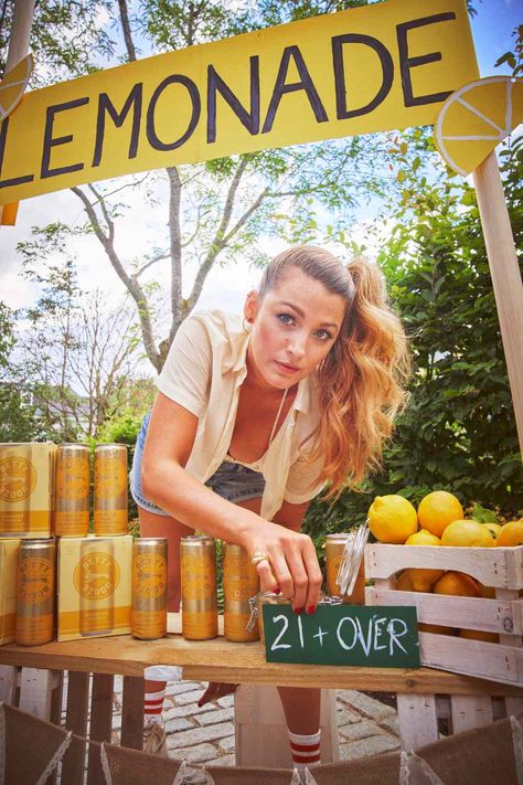 Blake Lively Admits She ‘Still’ Hosts Lemonade Stands in Betty Booze Post Betty Buzz, Blake Lively Family, Lemonade Stands, Summer Lemonade, 21 And Over, Lemonade Recipe, Hard Seltzer, Lemonade Recipes, Real Ingredients