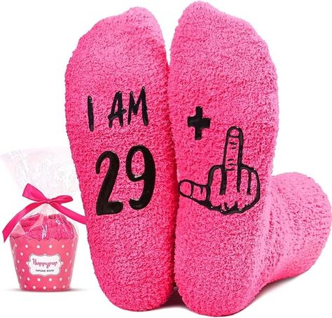 Amazon.com: HAPPYPOP 30th Birthday 30s Ideas for Women - Socks for 30 Year Old Woman,Girls, Best Gifts for 30 Year Old Woman : Clothing, Shoes & Jewelry Christmas Wedding Gifts, Fluffy Socks, Non Slip Socks, Fuzzy Socks, Women's Socks, Tile Floors, Gifts For Your Mom, Valentines Day Weddings, The Perfect Birthday