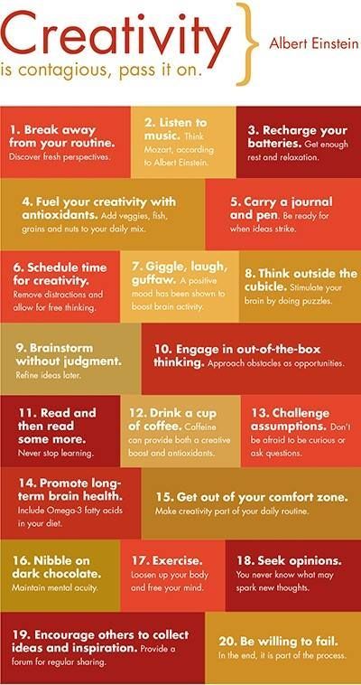 How To Spark Creativity, Creativity Infographic, Stay Creative, Web 1, Spark Creativity, Creativity Quotes, Creative Thinking, Design Thinking, Creative Life