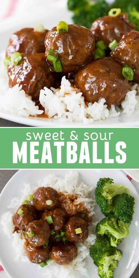 Homemade Sweet And Sour Meatballs, Meatball Dinner Recipes, Sweet Sour Meatballs, Taste And Tell, Meatball Dinner, Sweet And Sour Meatballs, Meatball Sauce, Meatball Recipes Easy, Sweet And Sour Sauce