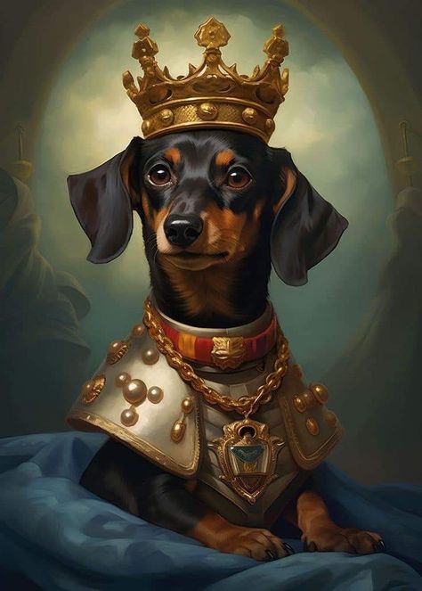 Hannah Wallpaper, Tiktok Games, Fancy Painting, Dog Wearing Clothes, Portraits Painting, Royal Animals, Dog Portraits Painting, Dog Portraits Art, Portraits Art