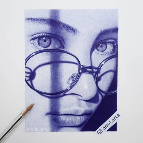 Light and transparency. Accuracy of a Ballpoint Pen Drawing. Click the image, for more art from Adel. Ballpoint Drawing, Ballpen Drawing, Biro Art, رسم كاريكاتير, Ballpoint Pen Art, Ink Pen Art, Pen Art Work, Ballpoint Pen Drawing, Pen Art Drawings