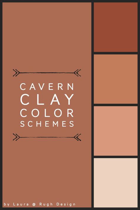 Desert Inspired Paint Colors, Clay Color Painted Walls, Terracota Paint Colors, Clay Colored Kitchen, Terricata Color Scheme, Clay Color Bathroom, Cavern Clay Paint Color Schemes, Clay Colored Walls, Rust Wall Color