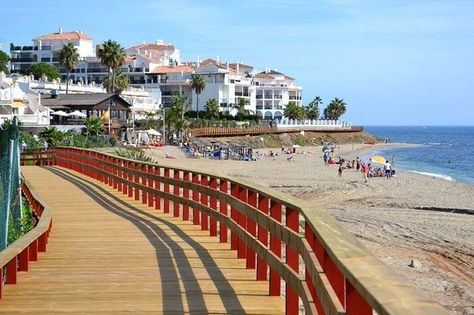 The coastal path from La Cala de Mijas to Calahonda - Casa Concept Calahonda Spain, Mijas Spain, Costa Del Sol Spain, Malaga Spain, Portugal Travel, Spain And Portugal, Travel Board, Andalusia, Spain Travel