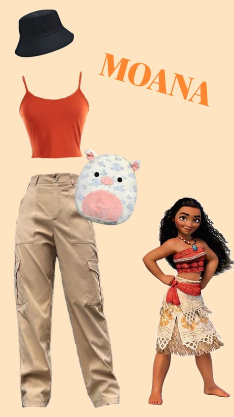 #moana Moana Outfit Inspiration, Moana Spirit Week, Moana 2 Outfit Ideas, Moana Outfit Inspired, Moana Outfit Ideas, Moana Disney Costume, Moana Inspired Outfits, Moana Clothes, Moana Disneybound