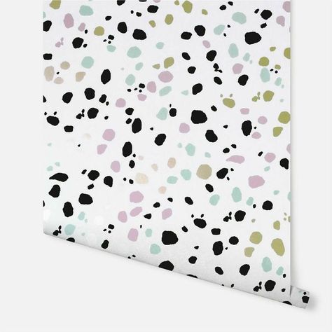 Spots Wallpaper, Multi Wallpaper, Spotted Wallpaper, Marble Vinyl, Inspired Wallpaper, Girls Rooms, Dots Wallpaper, Metallic Wallpaper, Vinyl Tiles