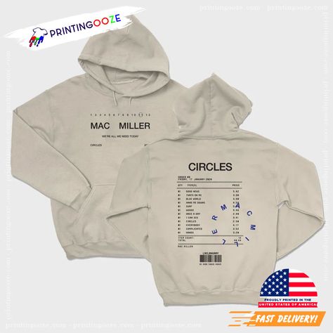 Circles Tracklist Mac Miller Inspired Shirt Drum Aesthetics, Mac Miller Shirt, Wave Sweatshirt, Mac Miller Albums, Self Care Shirt, Crewneck Outfit, Fresh Love, Music Tees, Mac Miller