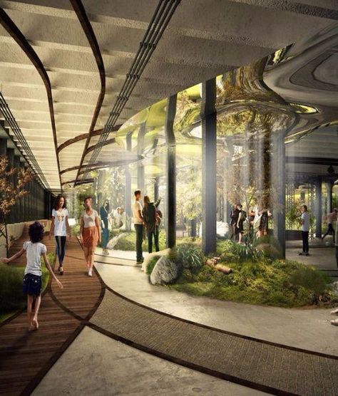 The Lowline in NYC - the world's first underground park Typhoon Submarine, Nyc Park, Solar Technology, Public Park, Lower East Side, Urban Farming, Natural Sunlight, Urban Planning, Urban Design