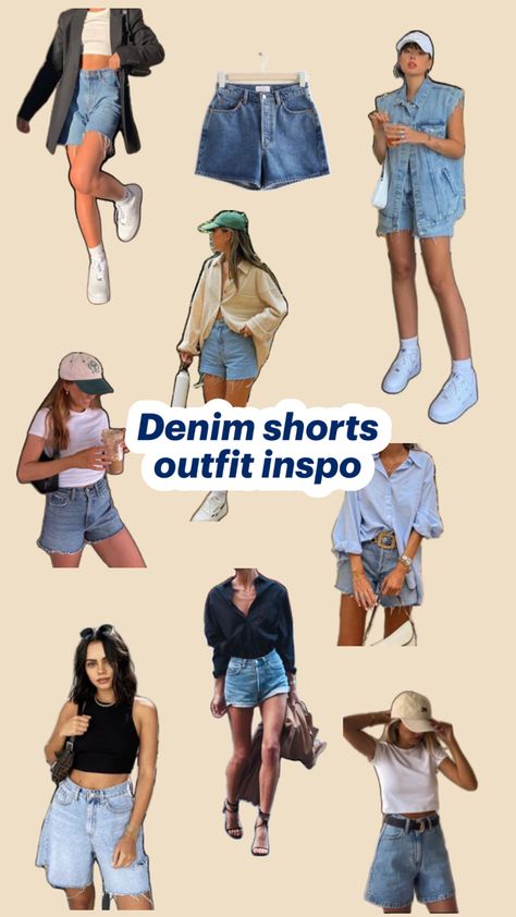 Spring is in the air and it's time to refresh your wardrobe with these must-have outfits for 2024! From flowy dresses to denim shorts, these trends will give you the perfect casual aesthetic. #springfashion #2024trends #casualstyle #outfitinspo #floraldress #denimshorts #sustainablefashion #effortlesschic #springvibes  Denim Trendy Denim Cargo Shorts, Jean Shorts 2024, Spring Streetwear Denim Blue Shorts, Mid-rise Denim Shorts For Streetwear, Trendy Short Denim Skirt With Built-in Shorts, Spring Outfits Ideas, Outfit Inspo Spring, Denim Shorts Outfit, Flowy Dresses