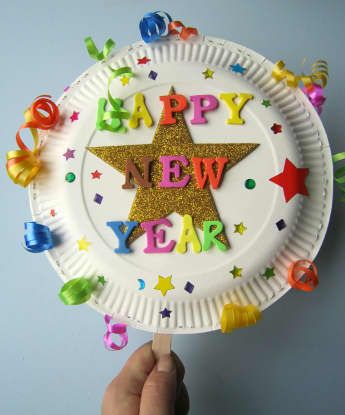 News Years Crafts For Kids, Flower Making Crafts, New Year's Eve Crafts, New Year's Eve Countdown, Kids New Years Eve, New Year's Eve Activities, January Crafts, New Year Art, New Years Activities