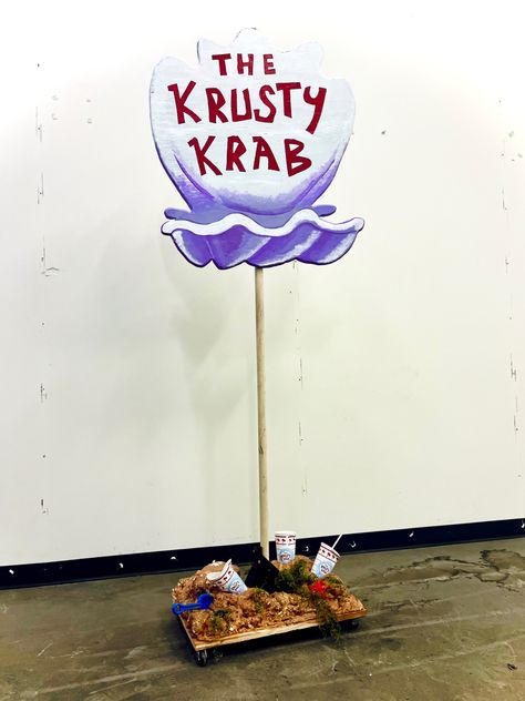 Krusty Krab Sign Krusty Krab Sign, Spongebob Birthday Party Decorations, Krusty Krab, Spongebob Birthday Party, Spongebob Birthday, Sponge Bob, Creative Labs, Birthday Party Decorations, Real Life