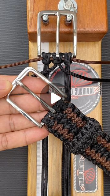 Belt Macrame Tutorials, Easy Macrame Belt Tutorial, Belt Macrame, Paracord Belt, Macrame Belt, Knots Diy, Paracord Survival, Mexico Art, Paracord Projects