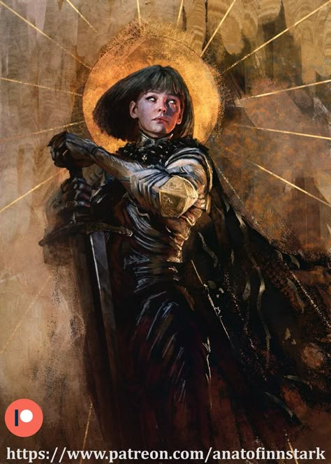 Christian Graphic Design, Saint Joan Of Arc, Jeanne D'arc, Heaven Art, Rennaissance Art, Knight Art, Joan Of Arc, First Art, Dark Fantasy Art