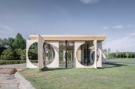 Gallery of Screen Pavilion / Ray&Emilio Studio - 4 Resort Management, Hangzhou China, Stone Arch, Chinese Garden, Toilet Design, Urban Life, Hangzhou, Public Service, Park City