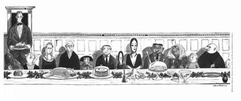 Meet the Addams family: Iconic family illustrations part of Saginaw museum show - Midland Daily News The Addams Family Cartoon, Addams Family Set, Addams Family Cartoon, Gomez Morticia, Addams Family Musical, Charles Addams, Happy 100th Birthday, Gomez And Morticia, Carolyn Jones