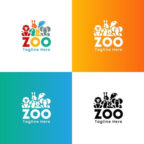 Bright Logo Design, Zoo Logo, Bright Logo, Logo Cartoon, Restaurant Logo, Logo Psd, Restaurant Logo Design, Free Business Card Mockup, Logo Restaurant