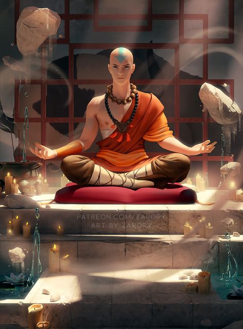 Azula Zuko, Warrior Monk, Surreal Photoshop, Hindu Mandir, Lion Photography, The Last Avatar, Avatar The Last Airbender Art, Spiritual Artwork, Meditation Art