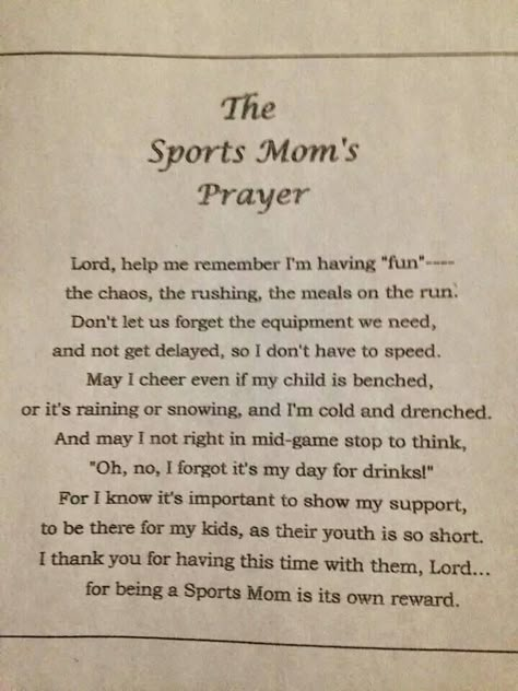 I love this!!! It's very possible that I will figure out a way to put this on my wall. Sports Mom Quotes, Mom Prayers, Softball Quotes, Softball Life, Baseball Quotes, Travel Team, Team Mom, Football Quotes, Senior Night