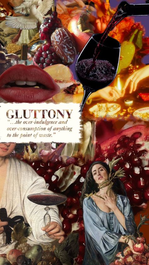 Over-indulgence rooted in emptiness 🍇 #gluttonysevendeadlysins #gluttony #sevendeadlysins #sins Show Choir, Bad People, Visual Research, 7 Deadly Sins, Gcse Art, Seven Deadly Sins, The Menu, Greek Mythology, Art Exhibition