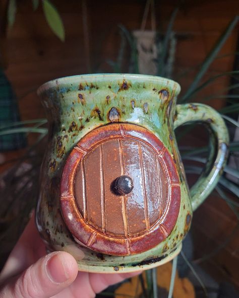 All Hobbit door mugs are up!!! Snag your fav on the website!!! 😍 Hobbit Pottery, Hobbit Door, The Shire, Cups And Mugs, The Hobbit, Ceramics