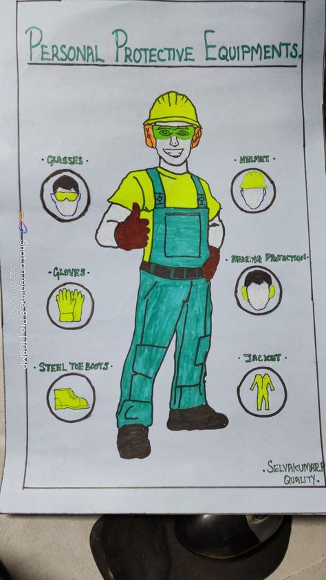 kumaranselva13796@gmail.com Safety Week Poster Drawing, Mines Safety Poster Drawing, Ppe Equipment Drawing, Safety Drawings Ideas, Industrial Safety Drawing, Industrial Safety Poster Drawing, Wedding Flex Background Images Hd, Safety Poster Drawing, Safety Drawing