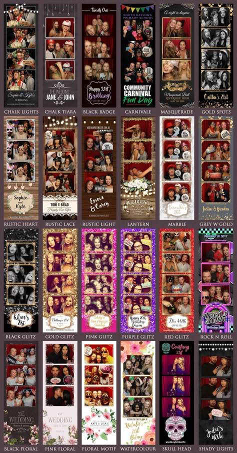 Photo Strip Template Aesthetic, Photo Booth Design Ideas, Photobooth Frame Ideas, Photo Strip Ideas, Photobox Template, Simple Photobooth, Photostrip Ideas, Photostrip Design, Photostrip Template