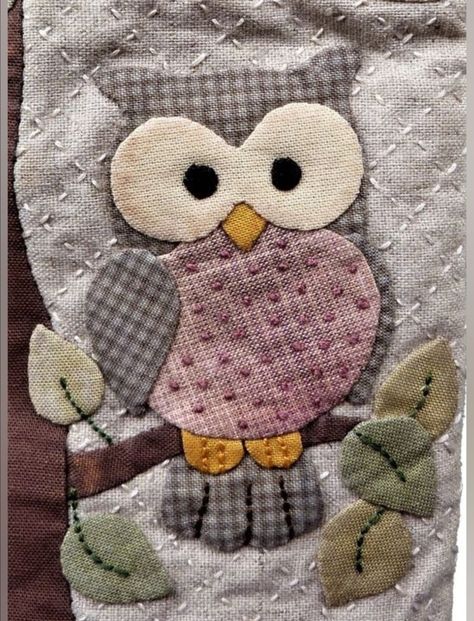 Cot Quilts, Bird Quilt Blocks, Owl Quilts, Owl Quilt, Owl Applique, Quilt Sewing Patterns, Applique Quilt Patterns, Fabric Cards, Applique Templates