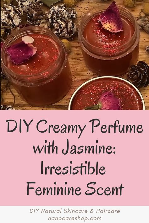 Welcome to the captivating world of DIY creamy perfumes, where elegance meets enchantment! In this article, we will unveil the secrets to creating your very own alluring fragrance, enriched with the delightful essence of jasmine. There's something truly special about crafting a perfume that embodies the essence of femininity, and with our step-by-step guide, you can now unlock the magic of jasmine and indulge in a scent that's uniquely yours. Diy Jasmine Perfume Recipes, Homemade Perfume With Flowers, Pheromone Perfume Diy, Solid Perfume Diy, Perfume Oil Recipes, Diy Perfume Recipes, Perfume Blends, Essential Oil Perfumes Recipes, Herbal Skincare