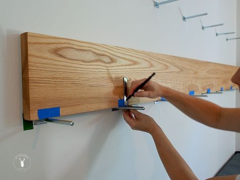 Solid Wood Floating Shelves | DIY Montreal Floating Cedar Shelves, Floating Shelf Behind Couch, Wood Box Shelves, Floating Shelves Tv Wall, Diy Montreal, Solid Wood Floating Shelves, Floating Shelf Hardware, Heavy Duty Floating Shelves, Wood Desk Top