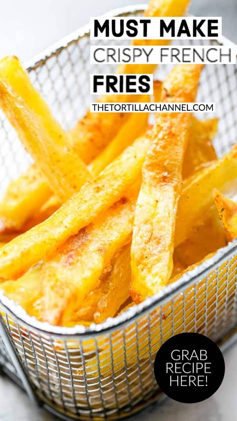 Crispy Chips French Fries, Fry Daddy Recipes Deep Fryer, Home Made French Fries Stove Top, Crispy Homemade French Fries Deep Fried, Homemade French Fries In Deep Fryer, French Fries In Deep Fryer, Homemade Fries In Deep Fryer, Deep Fry French Fries, Crispy French Fries Homemade