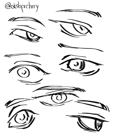 Eye Shapes Male, Eye Art Styles Drawing, Old Man Eyes Drawing, Eye Reference Male, Eyes Closed Drawing Reference, How To Draw Men Eyes, Eye Drawing Male, Eyes Drawing Male, Male Eyes Drawing Reference