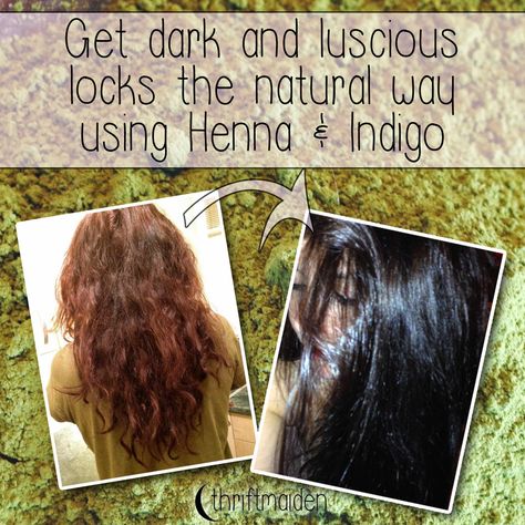 Indigo Hair Color, Indigo Henna, Henna Recipe, Indigo Hair, Raven Hair, Diy Henna, Natural Hair Treatments, Black Hair Dye, Black Henna