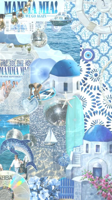 #greece #abba #mamma mia #greecesummer #aesthetic Abba Mamma Mia, Senior Year Diy, Mia Aesthetic, Cute Summer Wallpapers, Dancing King, Wallpaper Iphone Summer, Greece Holiday, Pretty Landscapes, Mia 3