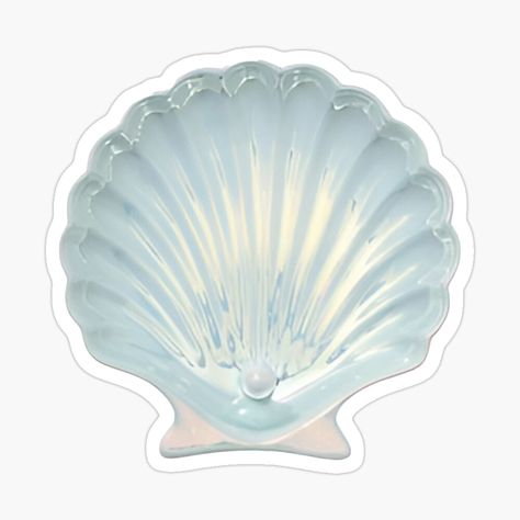 Blue Opal Scallop Shell #cute #summer #shell #summersticker Get my art printed on awesome products. Support me at Redbubble #RBandME: https://www.redbubble.com/i/sticker/Opalescent-Scallop-Shell-by-HappyPeel/161370773.JCQM3?asc=u Shell Sticker, Shell Beach, Scallop Shell, Scallop Shells, Blue Opal, Graphics Design, Sea Shells, Awesome Products, Opal