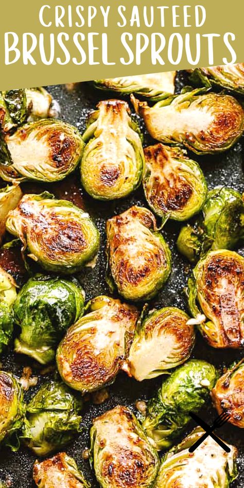 Brussel Sprouts In Pan, Balsamic Brussel Sprouts Stovetop, Brussel Sprouts In Skillet, Saute Brussel Sprout Recipes, Mini Brussel Sprouts Recipe, Saute Brussel Sprouts, Cooking Brussel Sprouts In Oven, How To Fix Brussel Sprouts, Sauted Brussels Sprouts