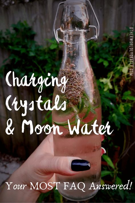 Charging Crystals and Moon Water: Your Most FAQ Answered! Moon Charged Crystals, Moon Water Crystals, Full Moon Crystal Charging, Charging Crystals Full Moon, Charging Crystals, Moon Water, Clarity Spell, All Moon Phases, Full Moon Spells