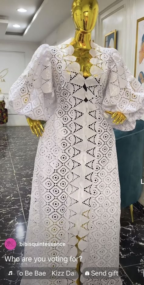 White Lace Bubu Gown Styles Nigerian, Lace Bubu Styles For Women, African White Lace Dress Styles, Lace Bubu Gown Styles Nigerian, White Lace Gown Styles Nigerian, Crepe Short Gown Styles, White Lace Dress Styles Ghana, Lace Boubou Styles For Women, Bubu Gown Styles Lace