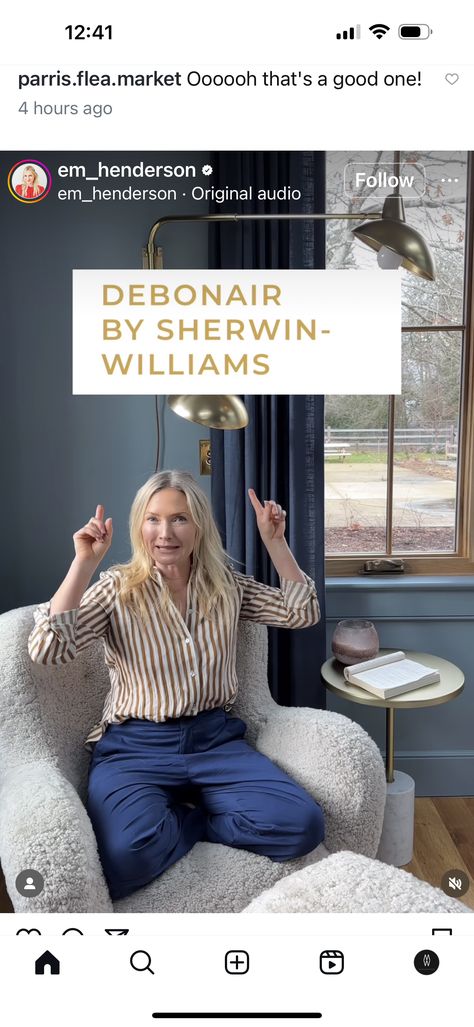 Sw Debonair, Debonair Sherwin Williams, Sherwin Williams Debonair, Em Henderson, Office Paint, Best Paint Colors, Home Reno, Sherwin Williams, Paint Colors