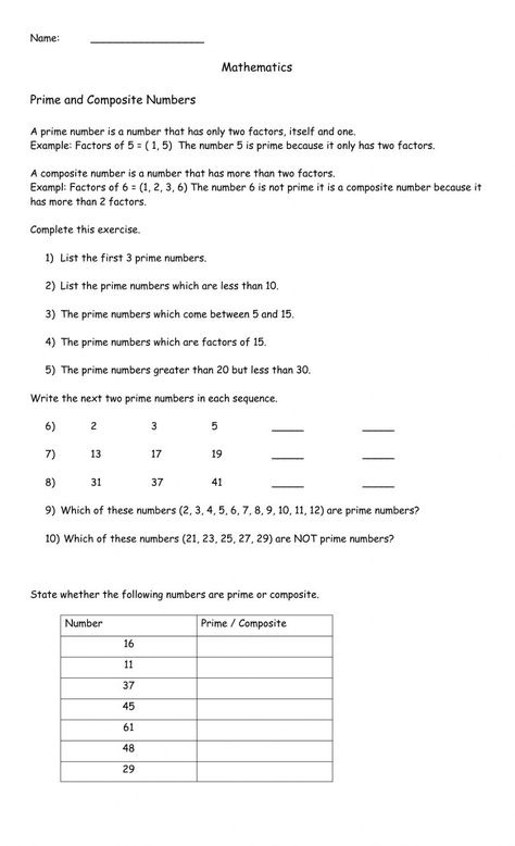 Multiple Fractions, Prime Numbers Worksheet, Prime Factorization Worksheet, 4th Grade Multiplication Worksheets, Lcm And Gcf, Number Recognition Worksheets, Prime And Composite Numbers, Partial Products, Composite Numbers