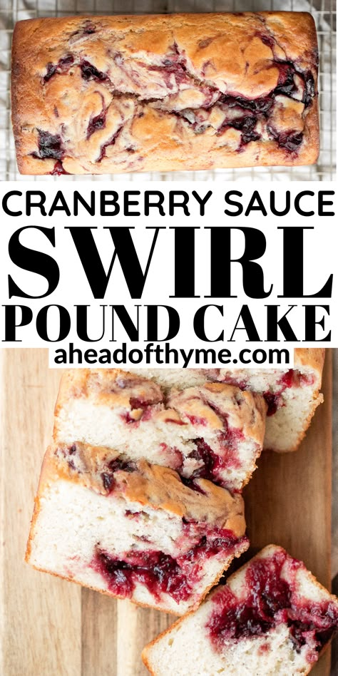 Leftover Cranberry Sauce Recipe, Swirl Pound Cake, No Bake Christmas Cookies, Cranberry Sauce Muffins, Christmas Cookies Sugar, Bake Christmas Cookies, Best Cranberry Sauce, No Bake Christmas, Easy Cranberry Sauce